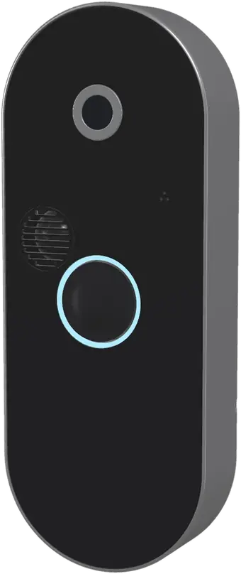 DoorCam in Silver, with a satin aluminium-look frame